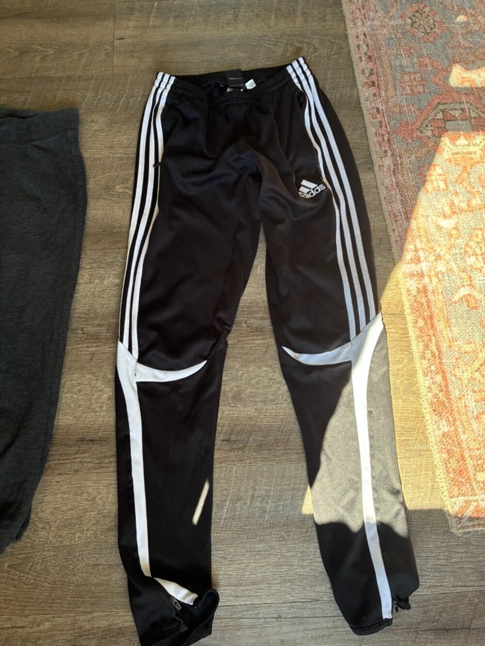 Adidas Black White Track Pants
